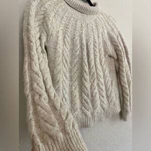 Knox Rose Cream Cable Knit Sweater